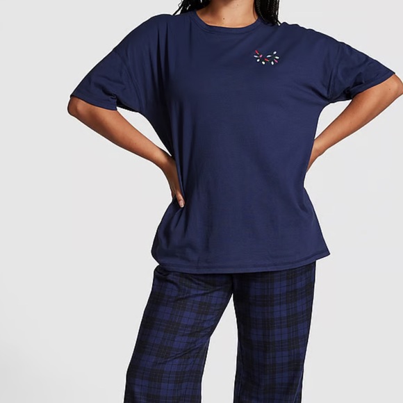 PINK VICTORIA'S SECRET COTTON OVERSIZED SLEEP
SHIRT M - Picture 2 of 11